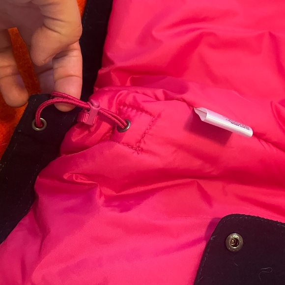 O’Neill Freedom Series dark blue and fuchsia sleeves hooded winter coat EUC - Picture 15 of 16